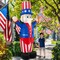 4th of July Inflatable Uncle Sam Decorations, 6FT Fourth of July Decorations (Blue)